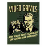 Funny Video Game Saying Postcard