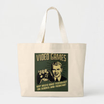 Funny Video Game Saying Tote Bags