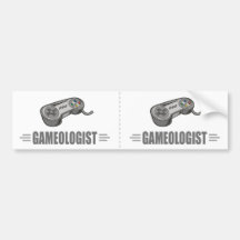 Funny Video Gamer Bumper Sticker