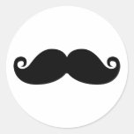 Funny Vintage Black Moustache Sticker