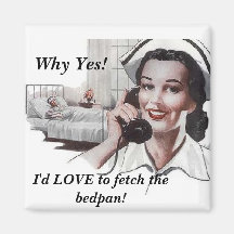 Funny Vintage Nurse Fridge Magnets