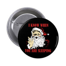 Funny vintage Santa Pin