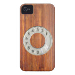 Funny vintage wood dial phone iPhone 4 cover