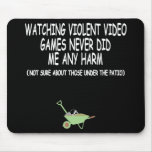 Funny violent video games mousepads