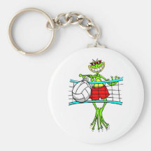 Funny Volleyball Keychain