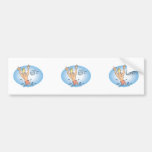 funny waterpolo dude cartoon bumper sticker