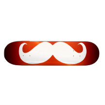 Funny white moustache 7 skateboard decks