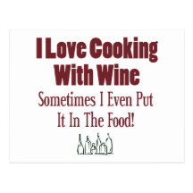 Funny Wine Design Post Card