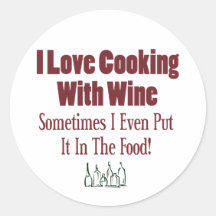 Funny Wine Design Stickers