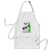 Funny wine humour saying aprons