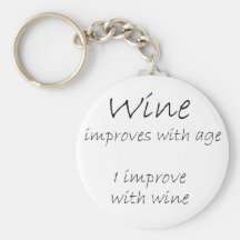 Funny wine quote unique birthday gifts keychains