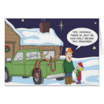 Funny Yes Virginia Reindeer Hunting Christmas Card
