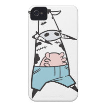 funny zombie cow in jeans iPhone 4 covers