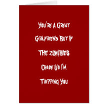 Funny Zombie Valintine Card