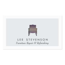 Furniture Repair and Refinishing Business Card