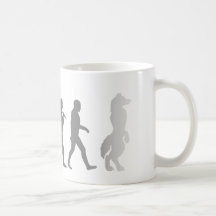 Furry evolution coffee mugs