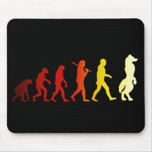 Furry evolution mouse pad