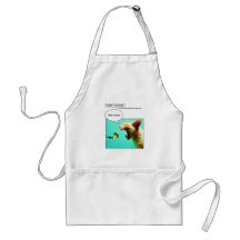Furry Funnies ~ cat and broccoli Apron