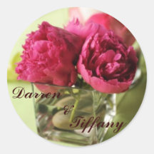 fuschia peonies, Darren Stickers