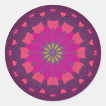 Fuschia Scopia Sticker