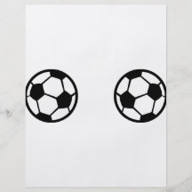 Fußbälle icon personalized flyer