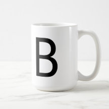Futura Font "B" Mug