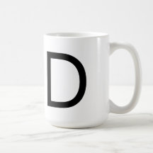 Futura Font "D" Mug