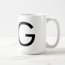 Futura Typography "G" Mug
