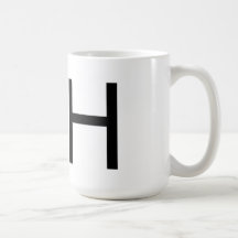 Futura Typography "H" Mug