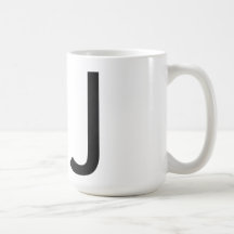 Futura Typography "J" Mug
