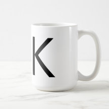 Futura Typography "K" Mug