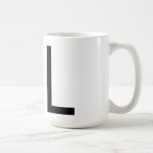 Futura Typography "L" Mug
