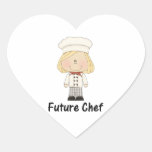 future chef (girl) heart stickers