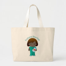 Future Doctor  Girl Canvas Bags