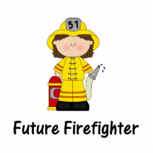 future firefighter (girl) cut out