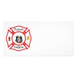 Future Firefighter Red Maltese Photo Cards