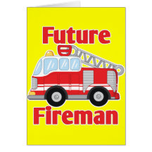 Future Fireman Greeting Card