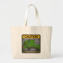 Future Garbage Truck Green Driver Tote Bag