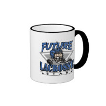 Future Lacrosse Star Blue Helmet Coffee Mugs