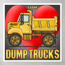 Future Little Dump Truck Driver Poster Print