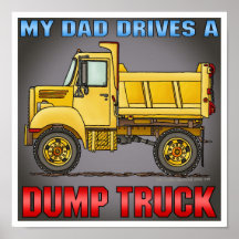Future Little Dump Truck Driver Poster Print