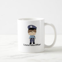 future police officer (boy) coffee mugs