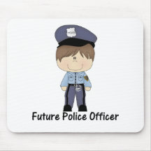 future police officer (boy) mousepads