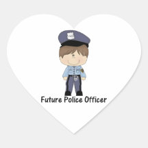 future police officer (boy) sticker