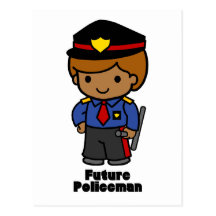 Future Policeman - Boy Post Card