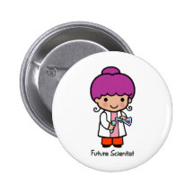 Future Scientist - Girl Pins