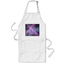 Futuristic Abstract Fractal Design Aprons