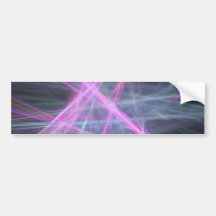 Futuristic Abstract Fractal Design Bumper Stickers
