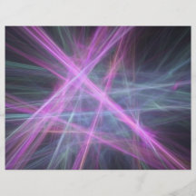 Futuristic Abstract Fractal Design Full Colour Flyer