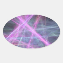 Futuristic Abstract Fractal Design Sticker